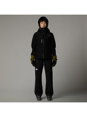 The North Face Kadın Descendit Siyah Outdoor Mont Standart Kalıp ile Rüzgar Geçirmez Özellik
