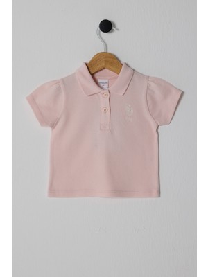 U.s. Polo Assn. Kız Bebek Pembe Tişört