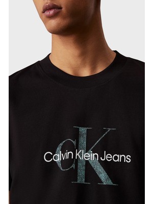 Calvin Klein Logo Basılı Pamuklu Regular Fit Bisiklet Yaka T Shirt J30J327086BEH Erkek T Shirt J30J327086 Beh