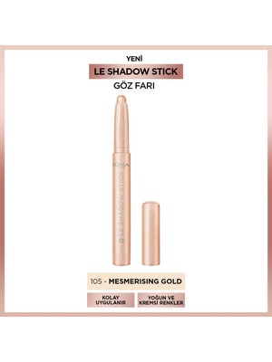 L'Oréal Paris Le Shadow Stick Göz Farı 105 Mesmerizing Gold Kolay Uygulama ve Kremsi Renkler