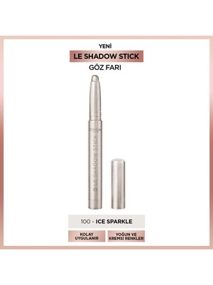L'Oréal Paris Le Shadow Stick Göz Farı 100 Ice Sparkle Yoğun Pigmentli ve Kolay Uygulama