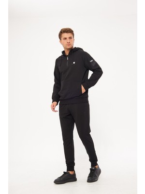 Marco Ferry Yarım Fermuarlı Kapüşonlu Erkek Eşofman Takımı 5711- S