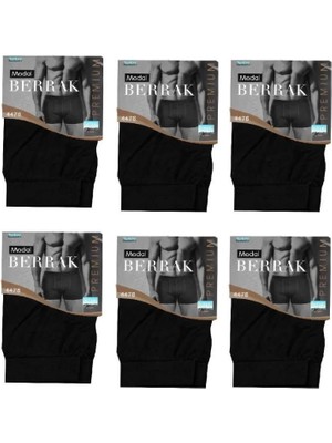 Berrak 4476 6'lı Paket Modal Kalın Kemer Erkek Boxer Abani Classic