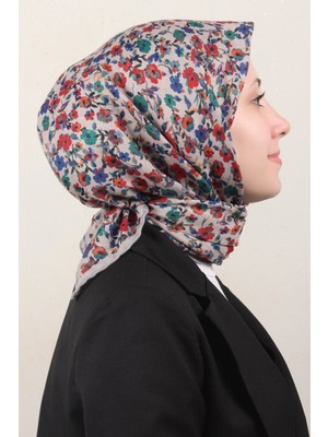 Lo'cella Pamuklu Soft Eşarp 4161-10 Açık Taş