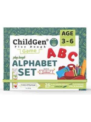 Sahneli Alfabe Oyun Hamuru Seti