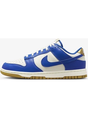Nike Dunk Low Leather Women Sneaker  Deri Beyaz Lacivert Spor Ayakkabı Kadın