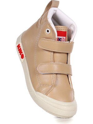 Kiko Kids Garf Günlük Cırtlı Kız Çocuk Bot Ayakkabı Ten