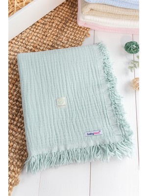 Babymod % 100 Pamuk Natural Dört Katlı Müslin Bebeka Battaniye