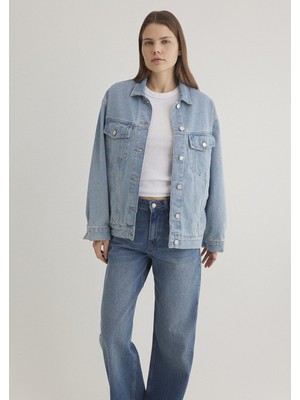 Mavi Luna 90lar Açık Mavi Jean Ceket 1110177-89165