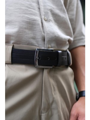 Papuç Sepeti SMT-4408 Erkek  Deri Klasik Kot Kemeri