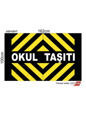Okul Taşıtı Folyo Baskı Tüm Araçlar Için Standart 1. Kalite Orafol Marka 100X162CM