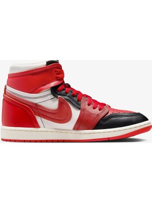 Nike Jordan Air 1 High Kadın Spor Ayakkabı Kırmızı Yumuşak Kumaş ve Konforlu Tasarım
