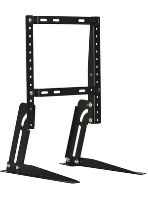 Vontech LMA-03 Kilitli Sabit Askı Aparatı ve TV Ayağı Masa Standı Siyah Renkli 22 - 49 İnç TV İçin