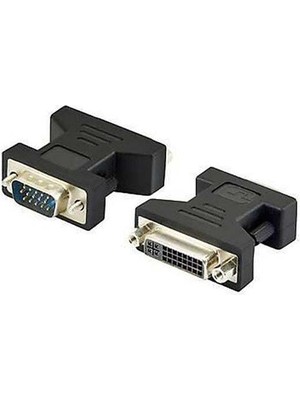 Powermaster PM-5260 VGA - DVI Dişi 24+5 Pin 15 Pin Erkek Dönüştürücü Çevirici Aparat (Vga To Dvı)