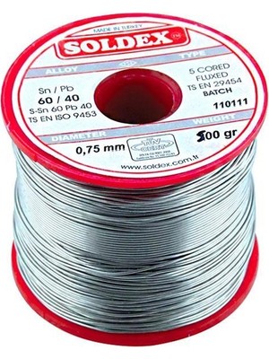Soldex 0.75MM 500 Gram Ince Lehim SN60 PB40