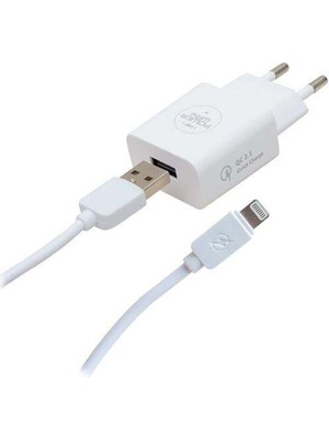 Powerway X-907 5 Volt 2100 Ma Hızlı Şarj Başlık Adaptörü + IPHONE Kablo Dahil