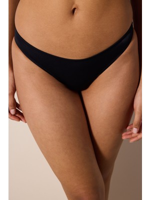 Basic Cheeky Siyah Bikini Altı