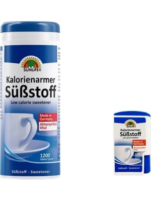 Sunlife Sübstoff Tatlandırıcı 1200 Tablet + 300 Tablet