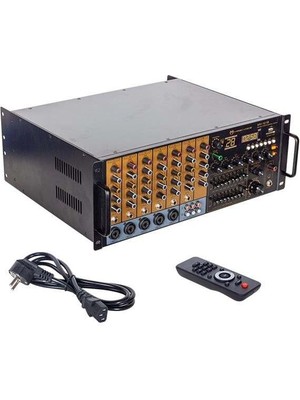 Magıcvoıce MV-1216 USB Bt Uk RMS300W Max 2400W 6 Zon +99DSP+4-16-70-100V Trafolu Mıxer Küp Anfi