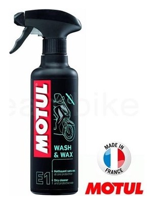 Motul E1 Susuz Temizleyici ve Cila Sprey 400 ml – Motosikletler için Pratik Uygulama, Uzun Süreli Parlaklık ve Koruma