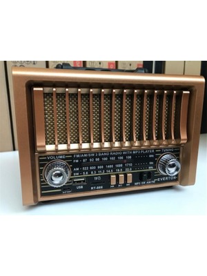 Everton RT-866BT Fm-Usb-Tf Card-Bluetooh Nostalji Radyo