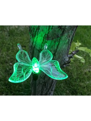 Solar Butterfly Light Kelebek Figürlü Değişken Renkli Güneş Enerjili Bahçe Aydınlatma