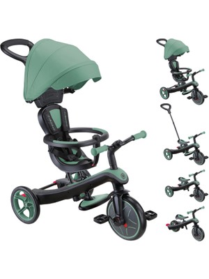 Globber Explorer 4in1 Trike Bisiklet - Zeytin Yeşili