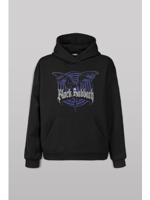 Black Sabbath Rock Müzik Ozzy Metal Music Ön Baskılı Sweatshirt Unisex Kapüşonlu Hoodie