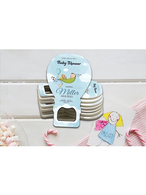 Mefa Tasarım 1. Doğum Günü Hediyesi, Bebek, Bayb Shower, Hoş geldin, Bebek Şekeri, Buzdobabı magnet, erkek çocuk magnet