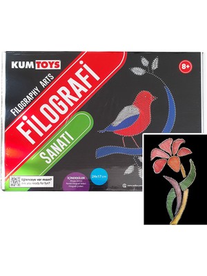 Kumtoys Filografi Sanatı 24X17 cm Çiçek Deseni