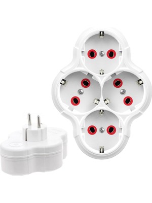 Fetih Dörtlü Golyat Priz Topraklı Fetih 101-04