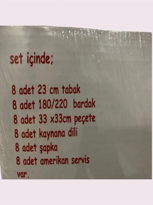 Doğum Günü Seti 8 Kişilik