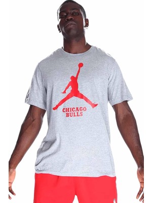 Nike Lal M Es Nba Jdn Ss Tee Erkek Tişört FD1460-063-GRI
