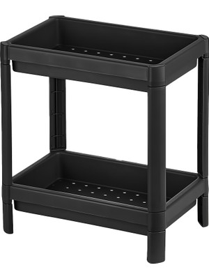 Carpe Kitchen Vesken 2 Katlı Modüler Dikdörtgen Raf Ünitesi 23 x 36 x 41  cm  Mutfak Rafı, Banyo Rafı