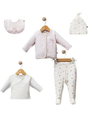 Totstale Yenidoğan Hastane Çıkışı 5li Set Little Love Pembe Kız Bebek
