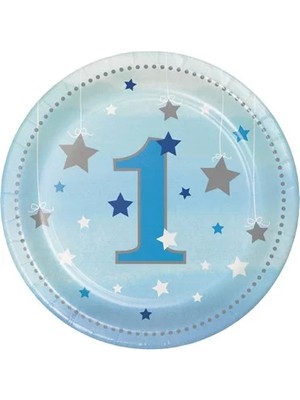 Ofis Turka One Little Star Mavi 1 Yaş 8 Li Pasta Tabağı