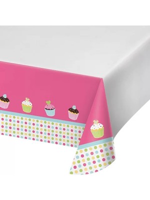 Ofis Turka Tatlı Cupcake Masa Örtüsü
