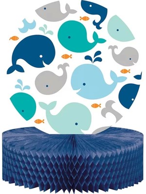 Ofis Turka Sevimli Balina Mavi Masa Orta Süsü