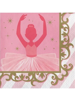 Ofis Turka Pırıltılı Balerin Peçete 16 Adet