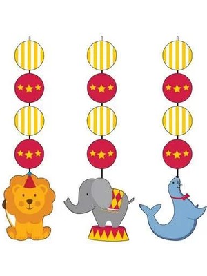 Ofis Turka Sirk Zamanı 3 Lü Asma Süs 17,80  cm