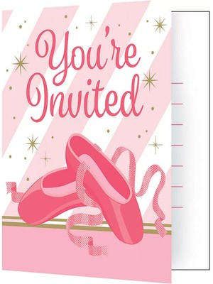 Ofis Turka Pırıltılı Balerin Partisi 8 Li Davetiye