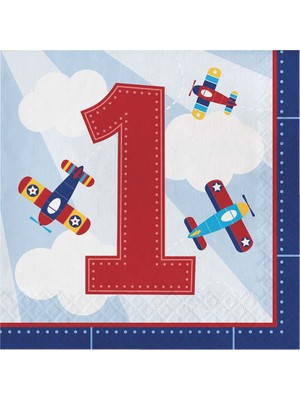 Ofis Turka Uçaklar Partisi 1 Yaş  Peçete 16 Adet