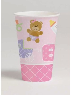 Ofis Turka Pembe Bebek Ayıcık 8 Li Bardak