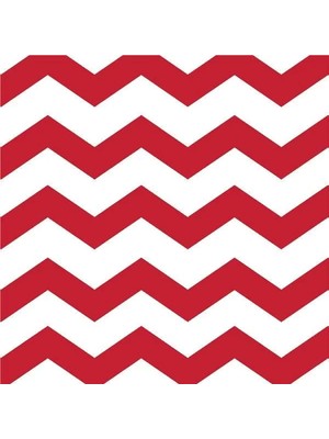 Ofis Turka Puanlı ve Çizgili Kırmızı Küçük 16 Lı Peçete