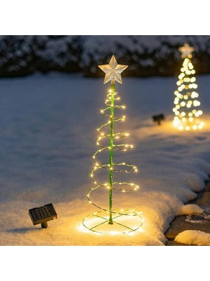 Solar LED Christmas Tree Lights Güneş Enerjili LED Yılbaşı Ağacı Bahçe Balkon Teras Aydınlatma