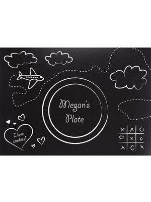 Ofis Turka Kara Tahta Görünümlü Yazılabilir Amerikan Servis ve Tebeşir 8 Adet