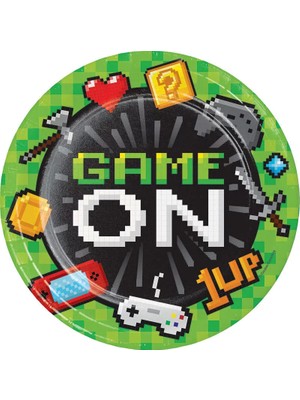 Ofis Turka Konsol Oyunları Partisi Tabak 8 Adet