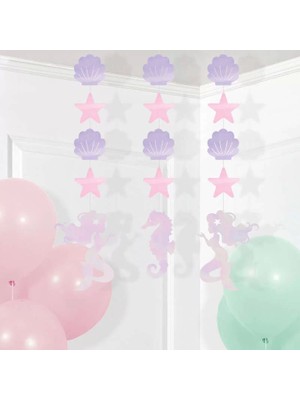 Ofis Turka Parlayan Deniz Kızı 3 Lü Asma Süs 57  cm