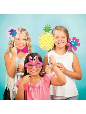 Ofis Turka Ananas, Flamingo Fotoğraf Çekme Aksesuarları 10 Adet
