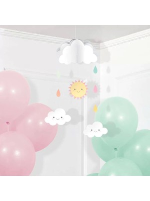 Ofis Turka Mutlu Bulutlar 3 Lü Asma Süs 95,5  x 38.1  cm